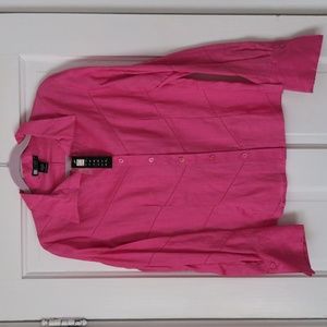 Pink Linen Blouse (NWT!)